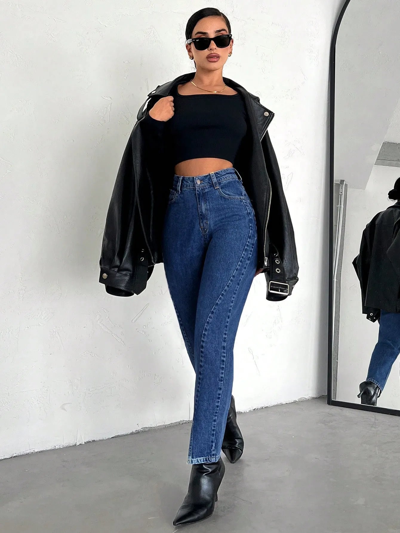 Pantalones campana extra fit