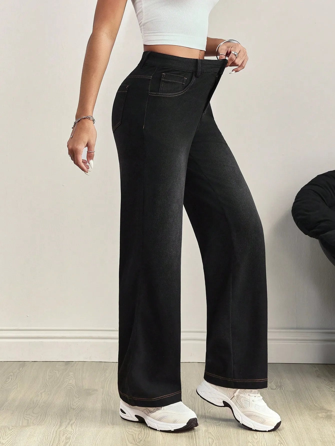 Pantalones banda ancha